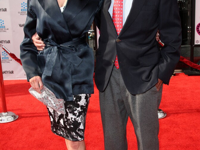 Jo Ann Eilers (L) and actor Richard Anderson attend the 2012 TCM Classic Film Festival Opening Night Premiere Of The 40th Anniversary Restoration Of "Cabaret" at Grauman's Chinese Theatre on April 12, 2012 in Hollywood.