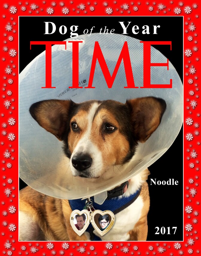 Hilary Hattenbach's Time cover holiday card.