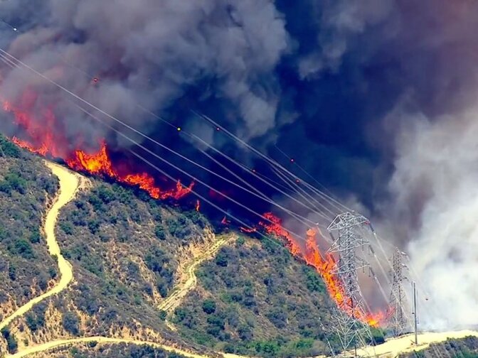 A photo of the Fish Fire on Monday, June 20, 2016.