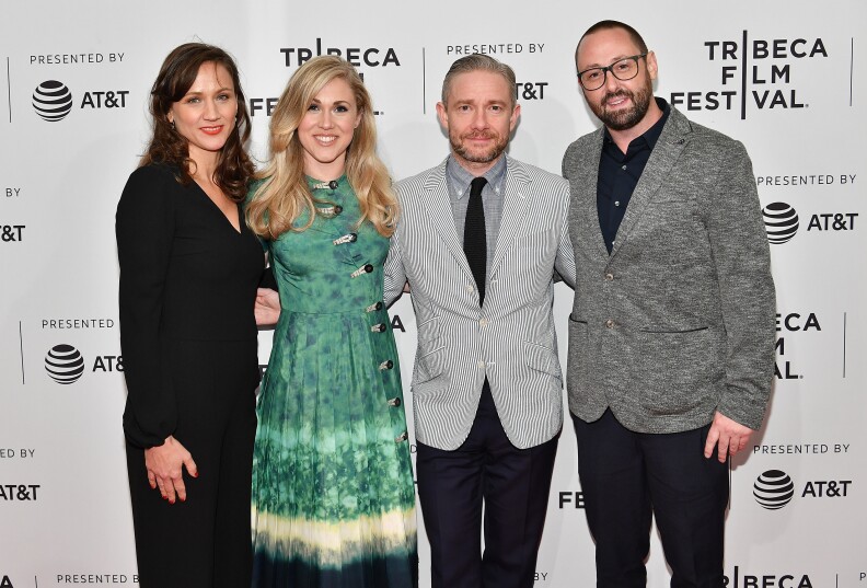 NEW YORK, NY - APRIL 19:  (L-R) Kristina Ceyton, Yolanda Ramke, Martin Freeman and Ben Howling attend a screening of "Cargo" during the 2018 Tribeca Film Festival at SVA Theatre on April 19, 2018 in New York City.  (Photo by Dia Dipasupil/Getty Images for Tribeca Film Festival)