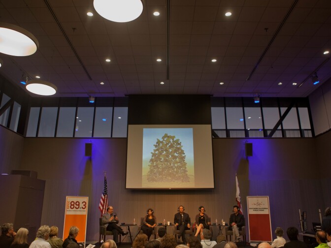 AirTalk's Chicano art live event at Southern California Public Radio's Crawford Family Forum.