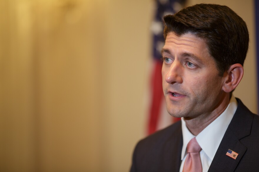 CHICAGO, IL - AUGUST 21:  U.S. Rep. Paul Ryan (R-WI) speaks during a press conference at the Union League Club of Chicago  August 21, 2014 in Chicago, Ilinois. Ryan spoke at an event promoting his new book, "The Way Forward."  (Photo by John Gress/Getty Images)