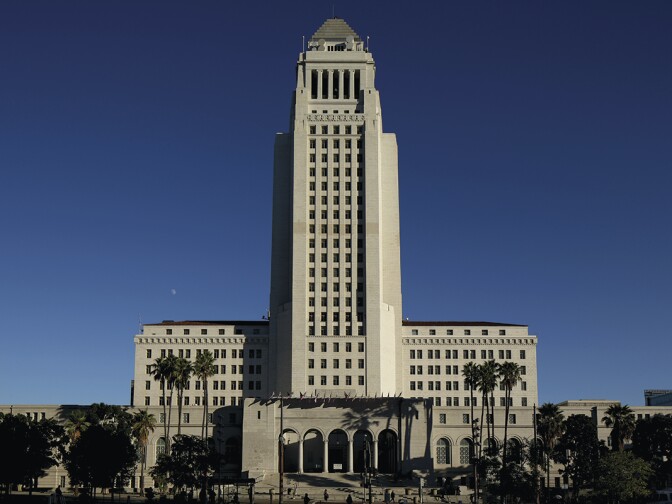 LA's City Hall building. 