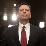 WASHINGTON, DC - JUNE 08:  Former FBI Director James Comey is sworn in while testifying before the Senate Intelligence Committee in the Hart Senate Office Building on Capitol Hill June 8, 2017 in Washington, DC. Comey said that President Donald Trump pressured him to drop the FBI's investigation into former National Security Advisor Michael Flynn and demanded Comey's loyalty during the one-on-one meetings he had with president.  (Photo by Chip Somodevilla/Getty Images)