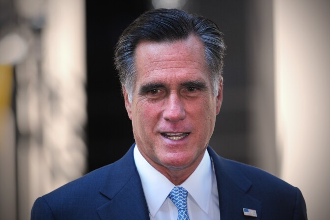 US Republican presidential candidate Mitt Romney