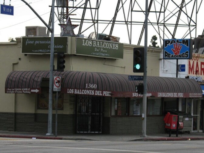The former location of Billy Berg's, now the Los Balcones restaurant.