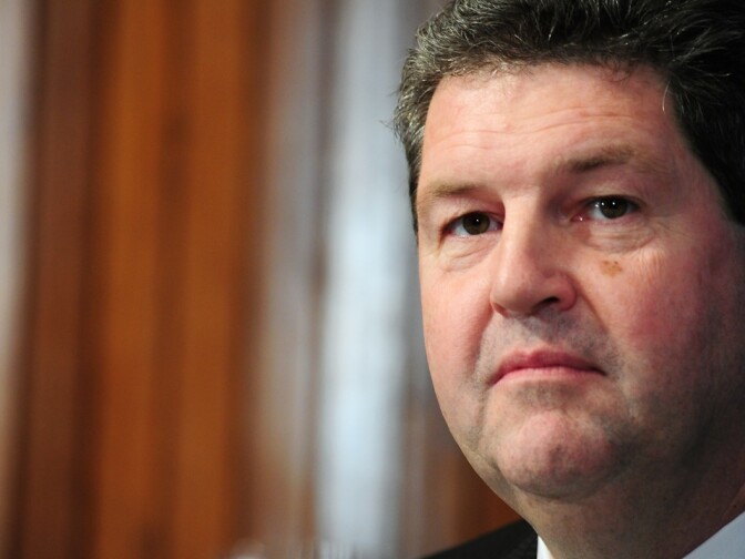 U.S. Postmaster General Patrick Donahoe said Monday that the Postal Service is in "a deep financial crisis" because it has a "business model that is tied to the past."