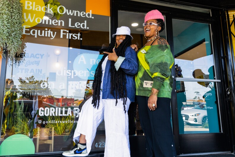 BLACK CANNABIS BIZ Gorilla Rx outside store