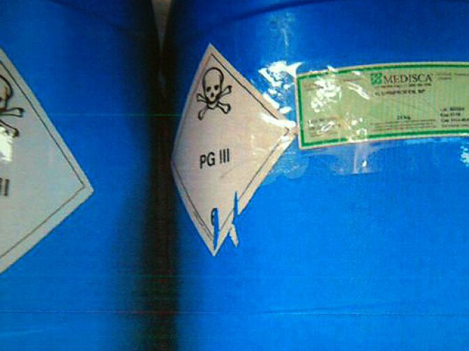 Photo of materials inside Curt's Compounding Pharmacy. 