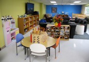 The living room area at the Children's Welcome Center operated by L.A. County's Department of Children and Family Services.