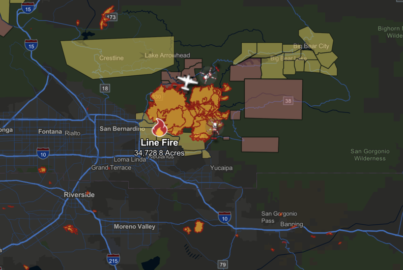 Authorities arrest man on suspicion of arson in 34,000-acre Line Fire ...
