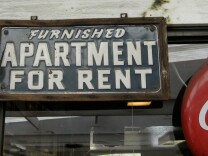 Signs like these are rare in Southern California, as demand for rental units outpaces supply.