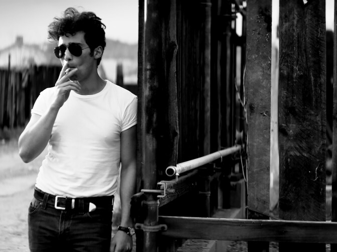 A still from Lily Ana Amirpour's film, "A Girl Walks Home Alone At Night."