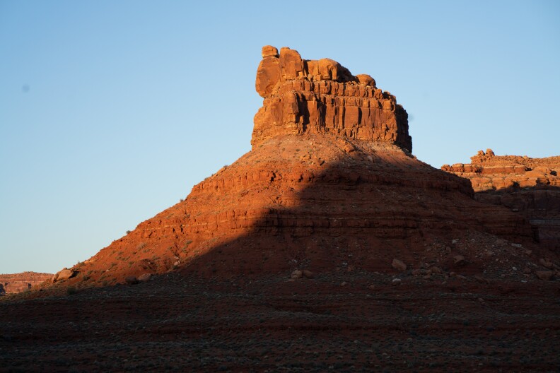 A view of a rock formation in The Valley of the Gods. Deb Haaland, interior secretary advised Biden to restore the monument in June.