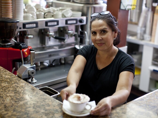 Lilian Sears has worked at the Coffee Corner in the Farmers Market for 30 years. After seven years as a barista, the owner said he would sell her the business. She has owned the shop for the past 16 years.