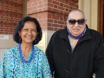 Girardi and Narruhn head out to one of their favorite restaurants for lunch. Girardi said that because of their friendship, he no longer fears going out of his house or getting older