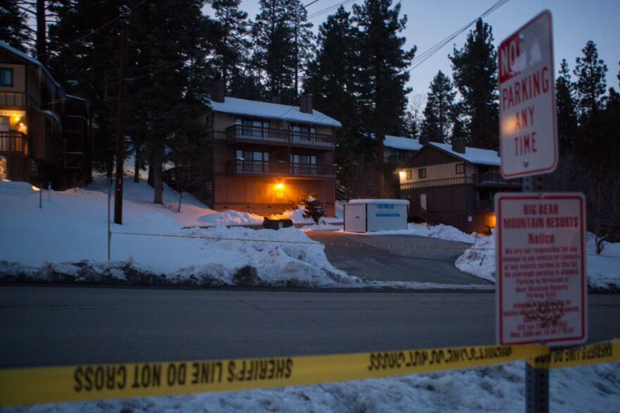 The condo where murder suspect Christopher Dorner reportedly hid from police near Bear Mountain Ski Resort.
