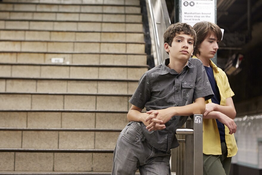 Michael Barbieri and Theo Taplitz in LITTLE MEN, a Magnolia Pictures release.