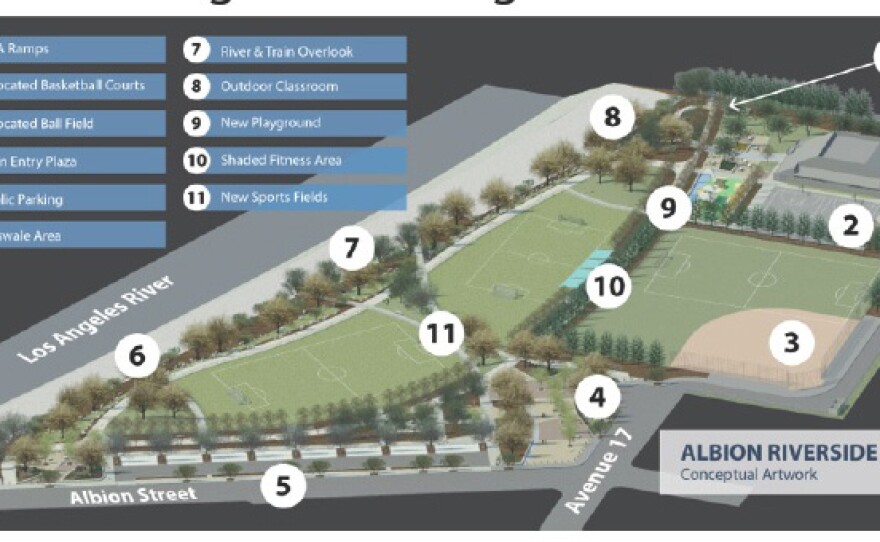 Albion Riverside Park breaks ground in Lincoln Heights LAist NPR