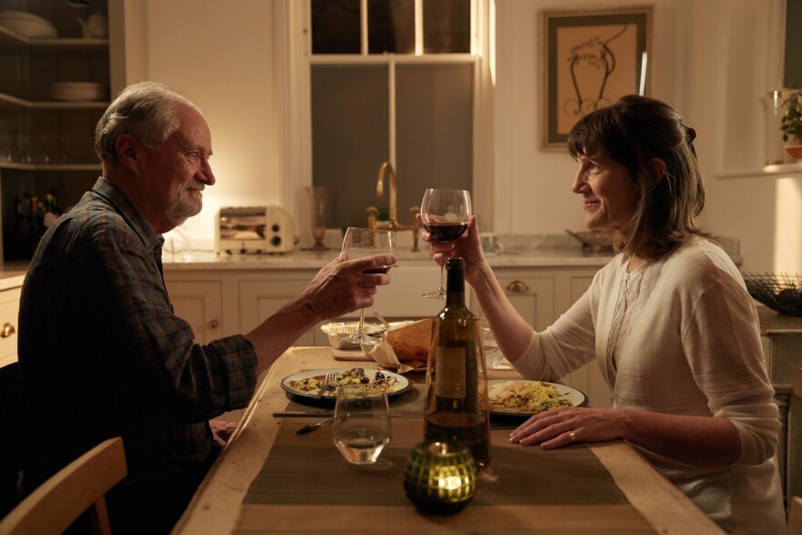 Jim Broadbent and Harriet Walter in the movie "The Sense of an Ending."