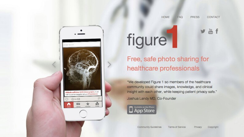 Figure 1 app allows doctors to share and discuss diagnoses with one another. 