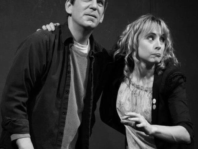 Miles Stroth (left) performs the Pack Theater in Hollywood.