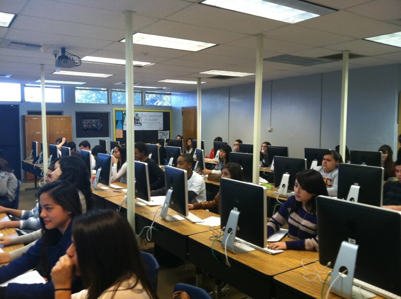 Marisa Samuel's AP History class at Northview High School.