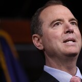 WASHINGTON, DC - MARCH 22:  Rep. Adam Schiff (D-CA), ranking member of the House Permanent Select Committee on Intelligence, responds to committee chairman Devin Nunes's comments earlier in the day about incidental collection of communications relating to U.S. President Donald Trump during the period of the presidential transition March 22, 2017 in Washington, DC. During the press conference Schiff indicated frustration with the actions of Nunes after briefing the press and White House before speaking with him, the highest ranking Democrat on the committee.  (Photo by Win McNamee/Getty Images)