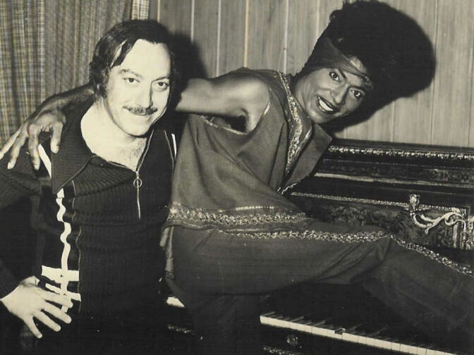 Art Laboe with Little Richard. Laboe is now heard on two radio shows,  The Art Laboe Sunday Special, and The Art Laboe Connection.
