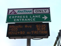 A proposal from the libertarian Reason Foundation would bring more High Occupancy Toll lanes like the ones on the I-10 to Southern California.