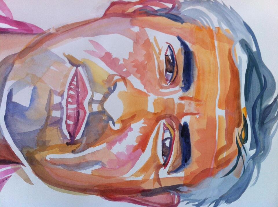 David Kipen portrait by Don Bachardy