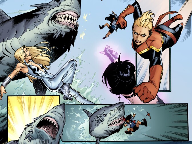 Art from an issue of "A-Force."