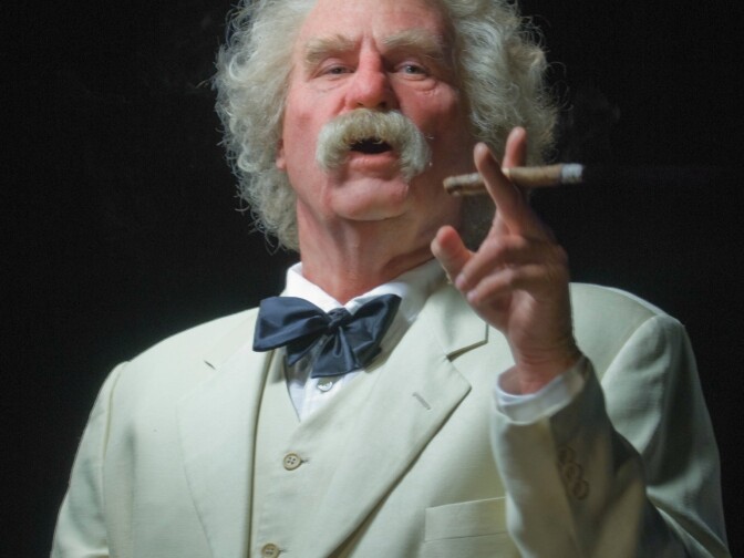 Val Kilmer as Mark Twain in his one-man show