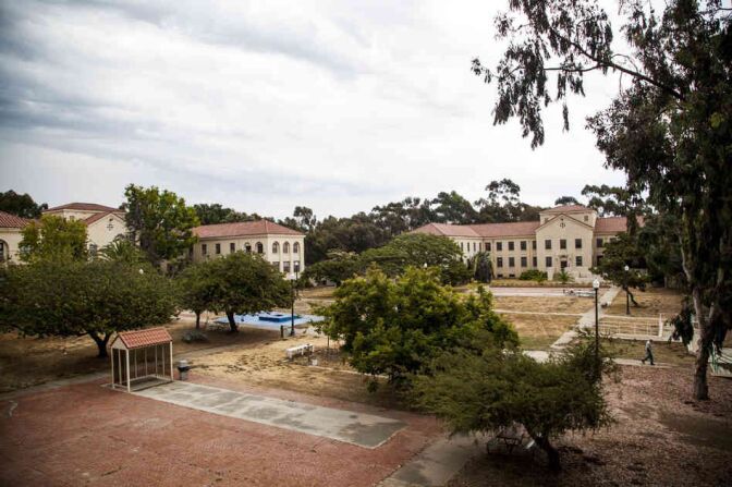 Building 208 (left) and Building 209 are seen on the VA campus. In 2010, the VA budgeted $20 million to renovate 209, but work hasn't started.