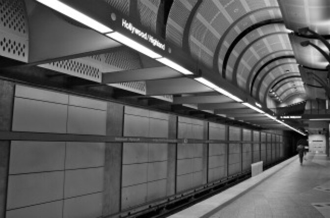 The Los Angeles Metro Red Line.