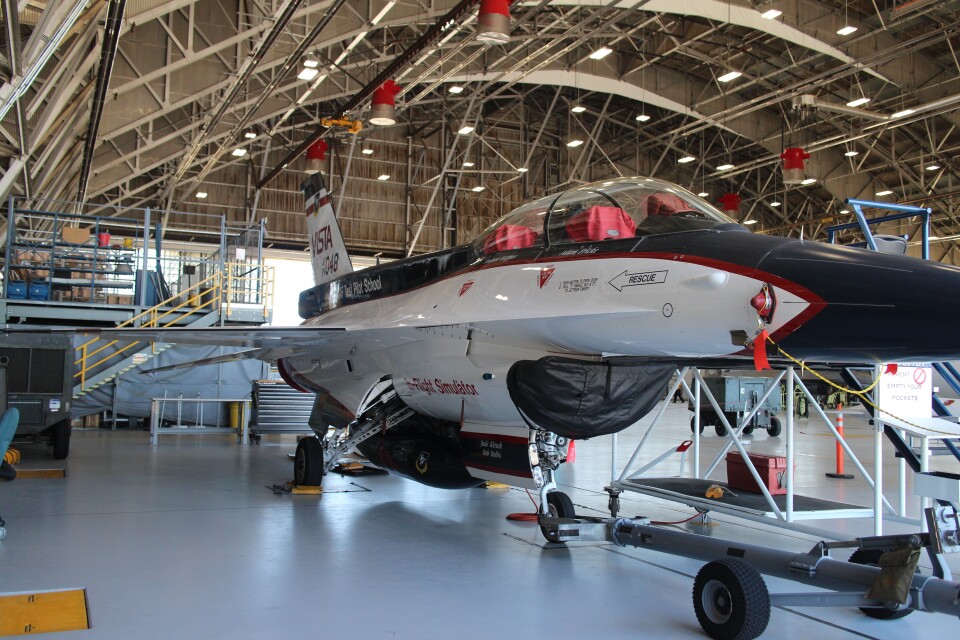 This modified F-16 can simulate the flight characteristics of many other aircraft.