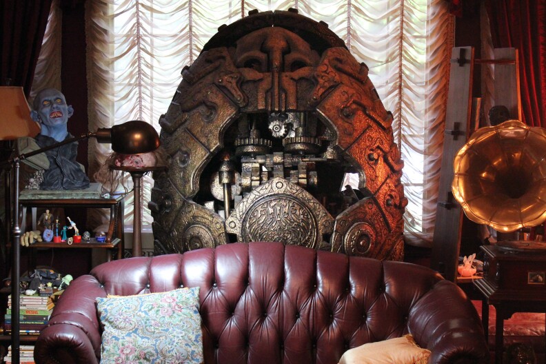 The living room in "Bleak House." 