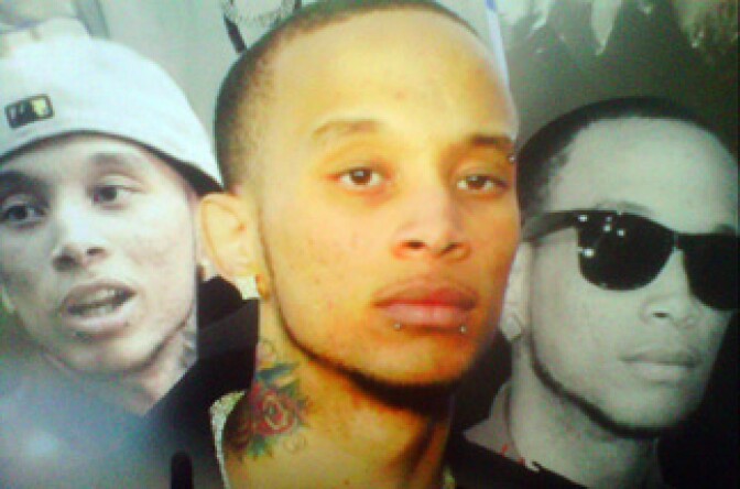 "Photos of Monte' "M-Bone" Talbert, taken from the obituary program's cover. M-Bone was laid to rest in Inglewood on May 27, 2011.