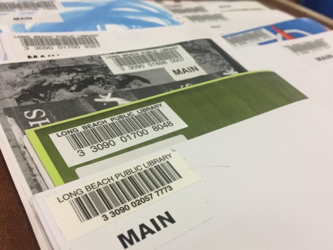 Zines are alphabetized and categorized at the Long Beach Public Library 