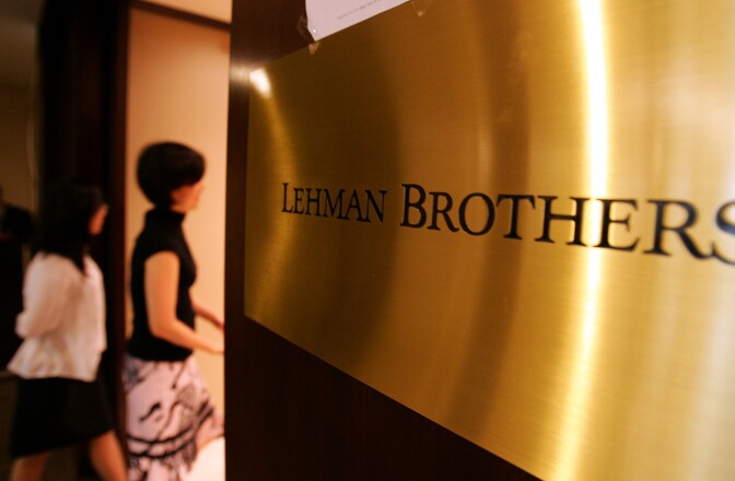 Lehman Brothers reportedly paid executives $700 million shortly before the company went under in 2008. (Photo by Chung Sung-Jun/Getty Images)