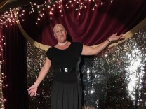 Transgender Navy Veteran Marsha Morgan at Adele's restaurant December 2016. 