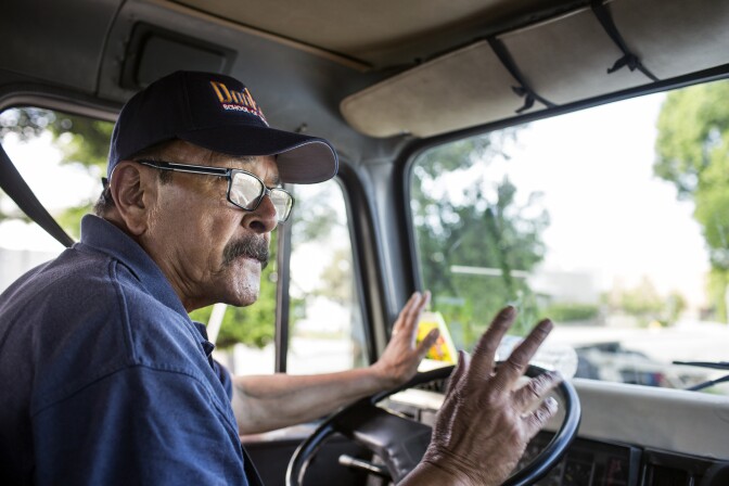 Rudy Quiroz is a supervising state-certified instructor at Dootson School of Trucking in El Monte. The family-owned school first opened in 1951.