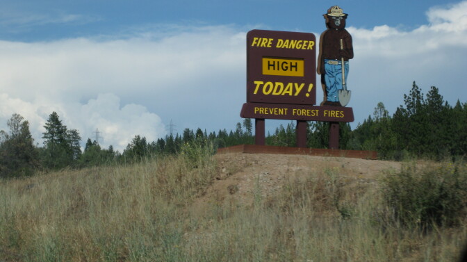 Officials have raised the fire danger level to "very high." The intense heat makes it easier for dry brush to ignite.