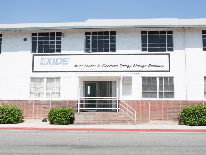 State officials suspended operations at the Exide Technologies in Vernon, Calif. in April due to emissions of arsenic that could pose a health risk to 110,000 people in nearby communities. The plant is now reopened.