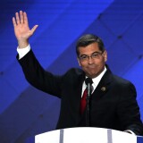 PHILADELPHIA, PA - JULY 28:  U.S. Representative Xavier Becerra (D-CA) delivers remarks on the fourth day of the Democratic National Convention at the Wells Fargo Center, July 28, 2016 in Philadelphia, Pennsylvania. Democratic presidential candidate Hillary Clinton received the number of votes needed to secure the party's nomination. An estimated 50,000 people are expected in Philadelphia, including hundreds of protesters and members of the media. The four-day Democratic National Convention kicked off July 25.  (Photo by Alex Wong/Getty Images)