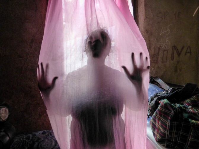 "The father of my children died from HIV and that gave me a lot of problems. I cried. There are still people who stay away. They are afraid and they talk among themselves, always pointing their fingers at me. Sometimes I think, maybe I should have died. But then I say no, life is still beautiful. I will continue to drink my medication." –Medina, Port-au-Prince, Haiti, 2014