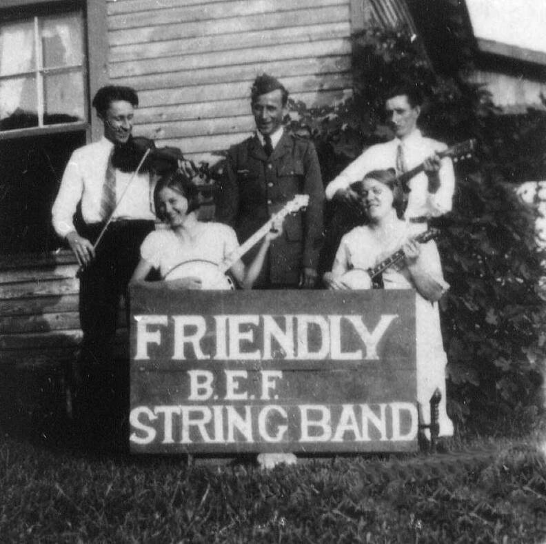 Lillie Linebarrier and her band, the Friendly Bonus Expeditionary Force String Band, performed at the Bonus March.