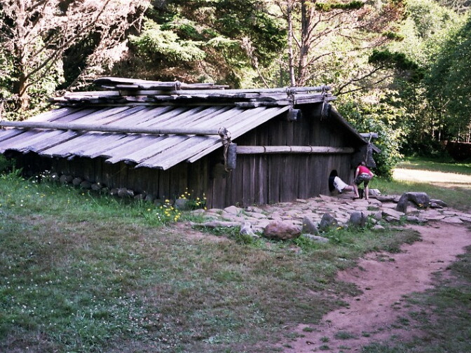 Yurok village at Patrick's Point State Park
