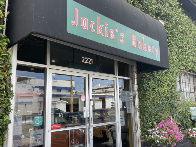 <strong><strong></strong></strong>Jackie's Bakery in West Los Angeles joined the app earlier this year. A surprise bag with $20 worth of pastries made that morning sells for $6.