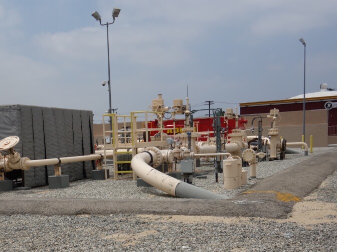 The Plains All American oil pipeline that released 10,000 gallons of crude oil on May 14, 2014 has been cleaned up a year later. But the owner of The Gentlemen's Club  next door says his nude entertainment business has been shut down since the spill